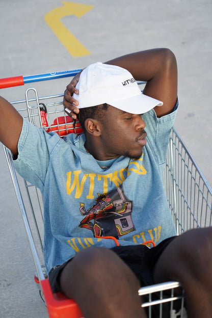 Oversized 'Vintage Club' Tee blue